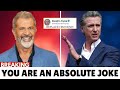 Gavin Newsom MELTS DOWN After Mel Gibson CALLS HIM OUT for Destroying California on Live TV