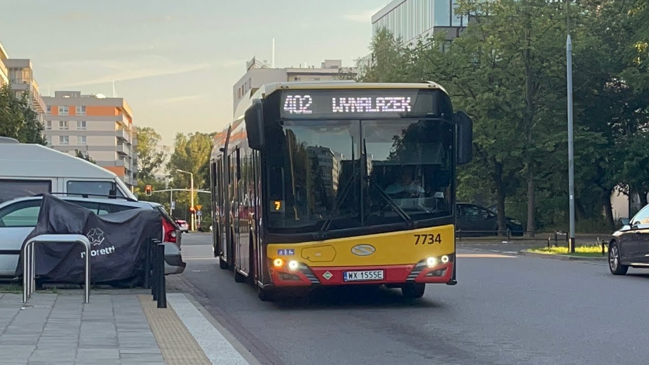 Solaris Urbino 18 IV CNG #7734 (MZA Warszawa) linia 402