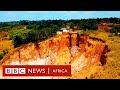 Homes at risk of being swallowed in kinshasa  bbc africa