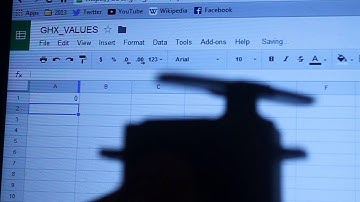 Servo controlled from Google Spreadsheets [ via ghx + firefly + tttoolbox ]