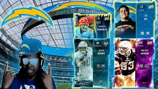 The All Time Los Angeles Chargers Theme Team Ft.Justin Herbert,GT Vincent Jackson,and More Madden 24