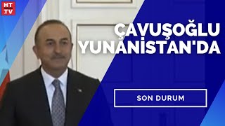 Dışişleri Bakanı Çavuşoğlu, Yunan Mevkidaşı Dendias Ile Ortak Basın Açıklamasında Ko...