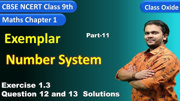 ncert exemplar class 9 maths solutions chapter 1 ex 1.3 question 12 and 13 | ex 1.3 class 9 exemplar