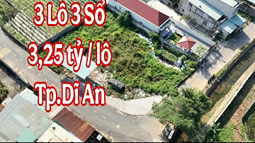 Bán 3 Lô Đất Dĩ An Mới Tách (4332) gần Biconsi Giá 3,25 tỷ, Xây Tự Do