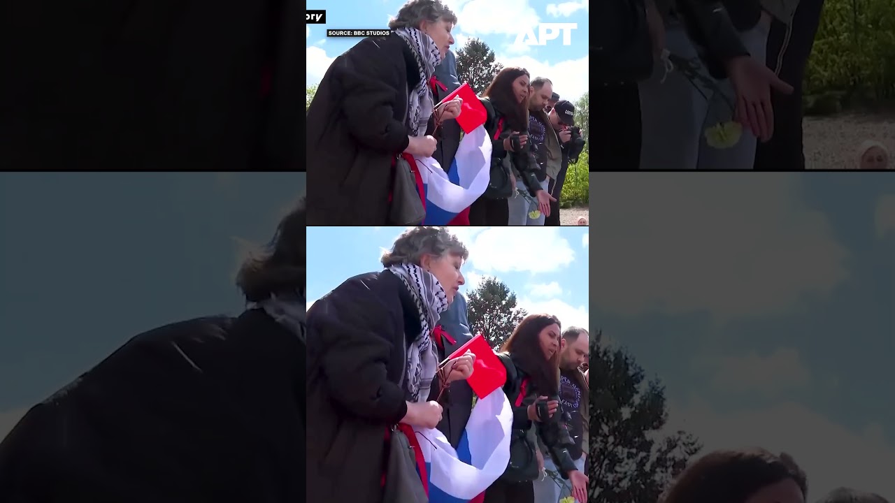 Woman Snatches Russian Flag During Warsaw Soviet Memorial Ceremony | APT