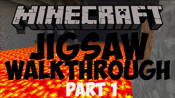Minecraft Jigsaw Walkthrough 1- 15