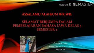 Pembelajaran bahasa jawa kelas 3 mimaga ...