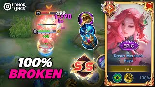 Download lagu 100% BROKEN!! Haya Deadly Mid Lane Monster - Best Build Haya - Honor Of Kings