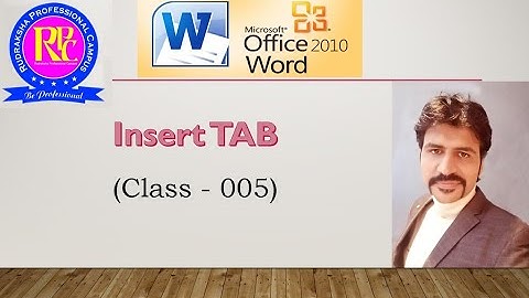 Class - 8 - MS - Word Insert TAB for Efficiency Test - Hyperlink & Bookmark