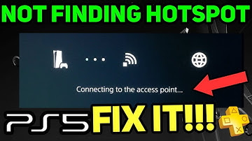 PS5 NOT FINDING HOTSPOT FIX!