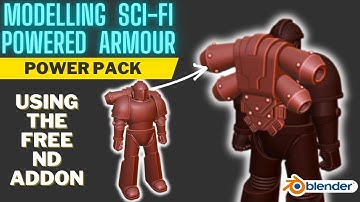 Modelling Sci-fi Powered Armour in Blender - Part 4: Power Pack