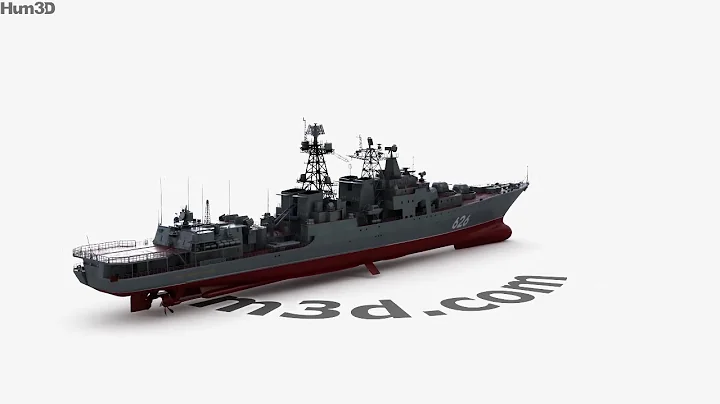 Udaloy-class destroyer 3D model by 3DModels.org