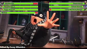 Despicable Me 4 (2024) Stealing the Honey Badger Scene with healthbars (400K Subscribers Special)