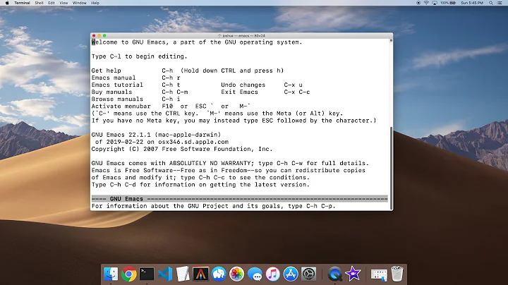 Your Mac Comes With Tetris - An Introduction to Emacs and the Terminal