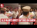 Video Captures EXACT MOMENT Police Arrested Pushpa Star Allu Arjun In Sandhya Theatre Stampede Case