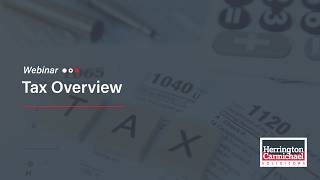 Tax Overview Webinar