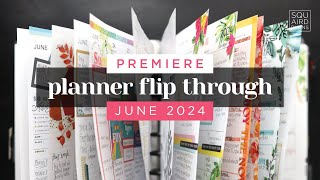 PREMIERE! JUNE PLANNER FLIP THROUGH 2024 :: Completed Planner Pages in a Frankenplanner Setup