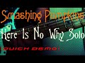 Here Is No Why Solo (quick demo) | Smashing Pumpkins Cover