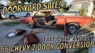 4 Door To 2 Door CONVERSION In A WEEKEND! Fast, Cheap and Easy!  1966 Budget Biscayne