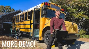 How to remove a school bus heater | Lessons Learned | Acrovan Adventures | Bus Build 2