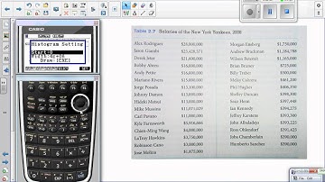 Chapter 2 1 Histogram on Casio