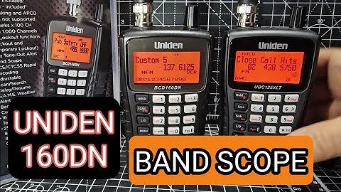 UNIDEN 160DN - BAND SCOPE