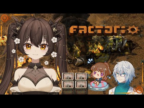 The beningings of an automation streamer?? Factorio with AmeliaKaho and Bac_Hakase【vTuber EN】