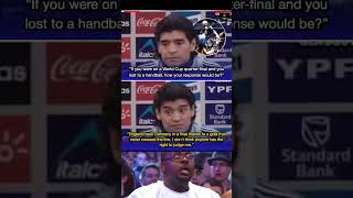 😅 Maradona's Priceless Reaction When Asked About the "Hand of God" 🇦🇷