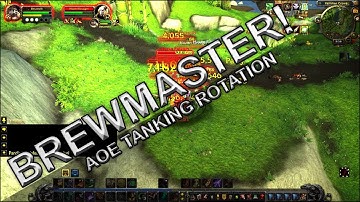 World of Warcraft Mists of Pandaria - Brewmaster AOE Rotation!