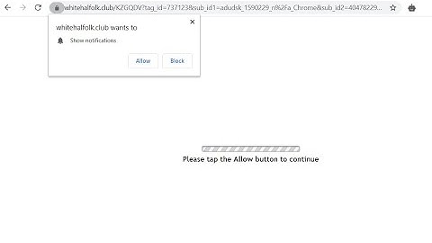 Whitehalfolk.club push notifications (Removal Guide).