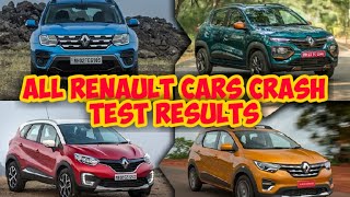 All RENAULT Cars Crash Test videos || Kiger, Triber, Kwid, Lodgy, Duster, Captur, Koleos, Fluence