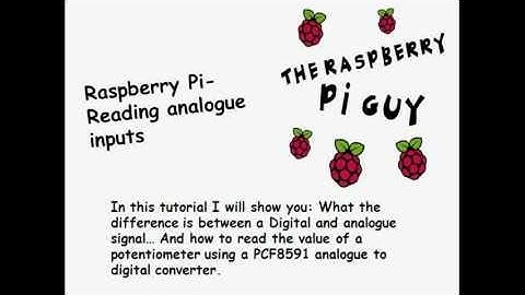 Raspberry Pi - Reading Analogue inputs - Part 1 of 2