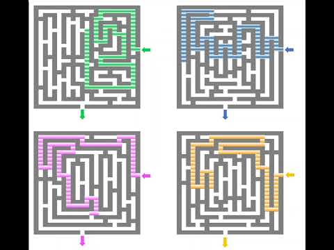 Self Navigating Maze puzzle created in Excel ❤️