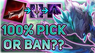 THIS CHAMPION IS 100% PICK OR BAN! RIOT PLEASE NERF THIS!! DUSKBLADE KHA'ZIX JUNGLE PATCH 7.14