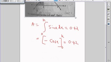 Area under the curve y= sinx