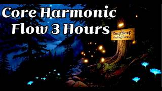 Core Harmonic Flow 3 Hours | Deep Sleep Piano & Forest Night Sounds | Ambient Sleep Music