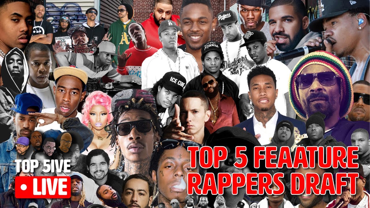 Top 5ive Live, Epi. 169: Top 5 Feature Rappers Versus Draft - YouTube