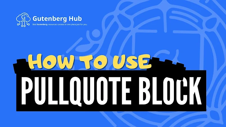 Gutenberg Pullquote Block - Ultimate Guide - WordPress Block Editor