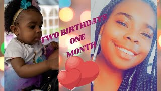 Vlog|| 18th Birthday Surprise|| 1st Birthday Party|| Two Daughters|| One Month