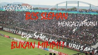 Koreografi Suporter PSS Sleman, LOLOS LIGA 1 BUKAN MIMPI !! Lagu Sampai Kau Bisa | id Putra Mataram