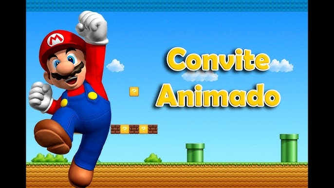 Criar convite de Super Mario Bros. O Filme online grátis