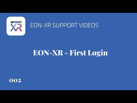 EON-XR - First login