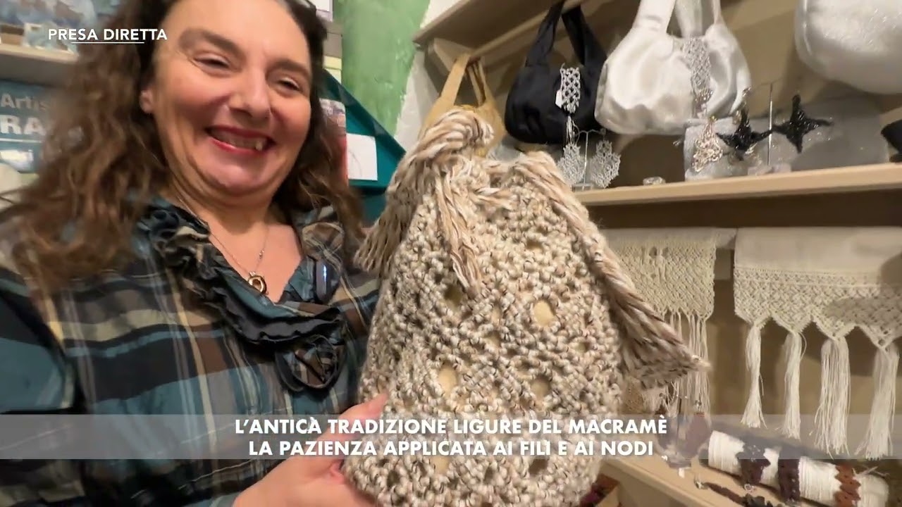 PRESA DIRETTA - L'ANTICA TRADIZIONE LIGURE DEL MACRAME'