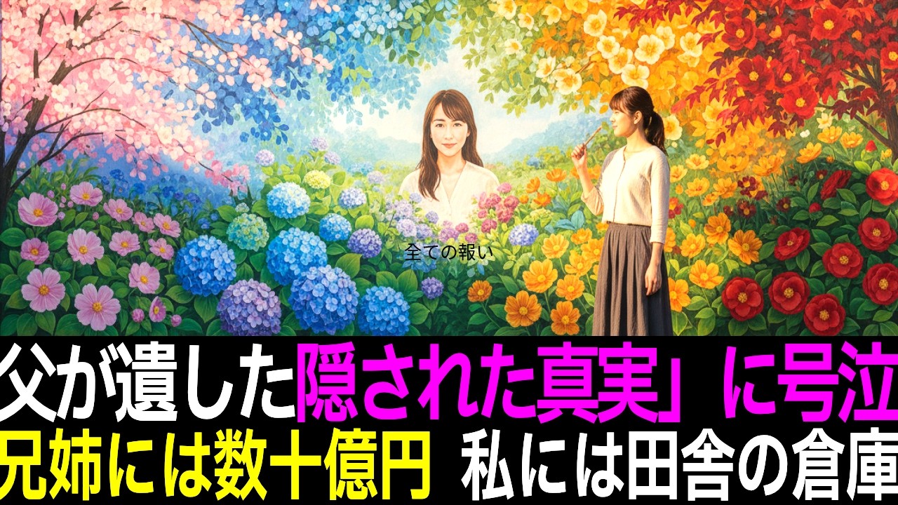 兄と姉には数十億円の相続し末っ子の私にはボロ田舎の倉庫だけ…父が倉庫に遺した「隠された真実」とは【感動する話】【朗読】