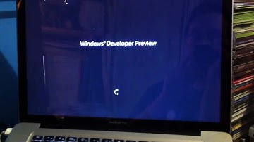 MacBook Pro running Windows 8