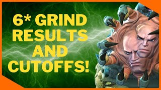 6* Immortal Abomination Grind Results And Cutoffs! Sheesh, Champion Grind Is Crazy Now!