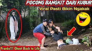 Pocong Bangkit Dari Kubur vs Kuntilanak || Prank Hantu Terlucu - LaRanta Ghost Prank