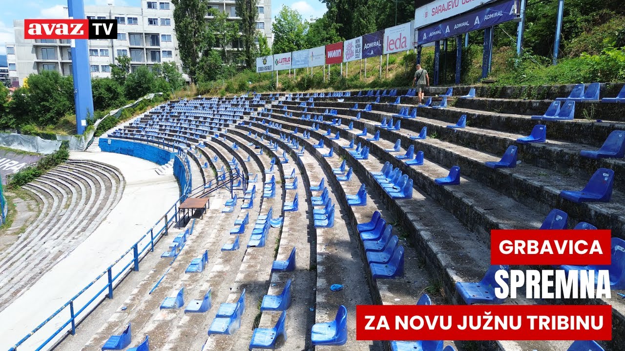 Pogledajte kako teku radovi na južnoj tribini stadiona Grbavica