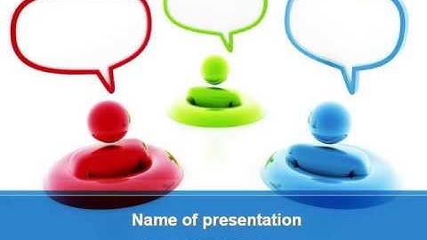 Modern Society Communication PowerPoint Template by PoweredTemplate.com