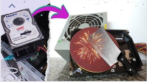 Make a grinder from HDD PC | Làm Máy Mài Từ Ổ Cứng Máy Vi Tính.
